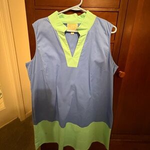 Sail to Sable Aqua and Blue Dress